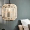 Eglo Natural Rattan Bordesley 1 Light Large Ceiling Light Pendant 2 Eglo Natural Rattan Bordesley 1 Light Large Ceiling Light Pendant -Eglo U73339s