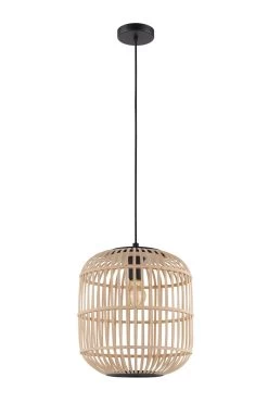 Eglo Natural Rattan Bordesley 1 Light Large Ceiling Light Pendant 6 Eglo Natural Rattan Bordesley 1 Light Large Ceiling Light Pendant -Eglo U73339s2