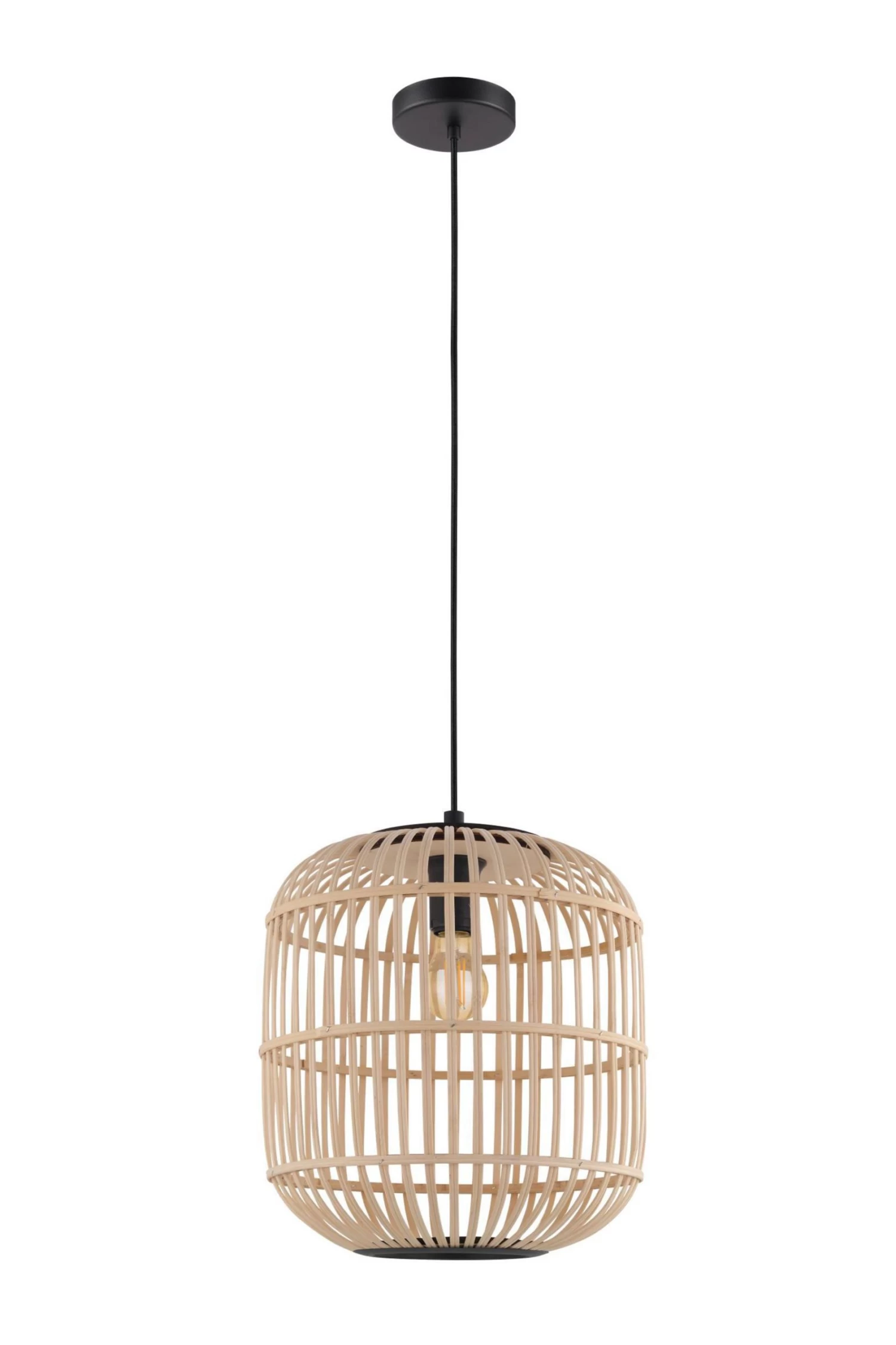 Eglo Natural Rattan Bordesley 1 Light Large Ceiling Light Pendant 4 Eglo Natural Rattan Bordesley 1 Light Large Ceiling Light Pendant - Image 2