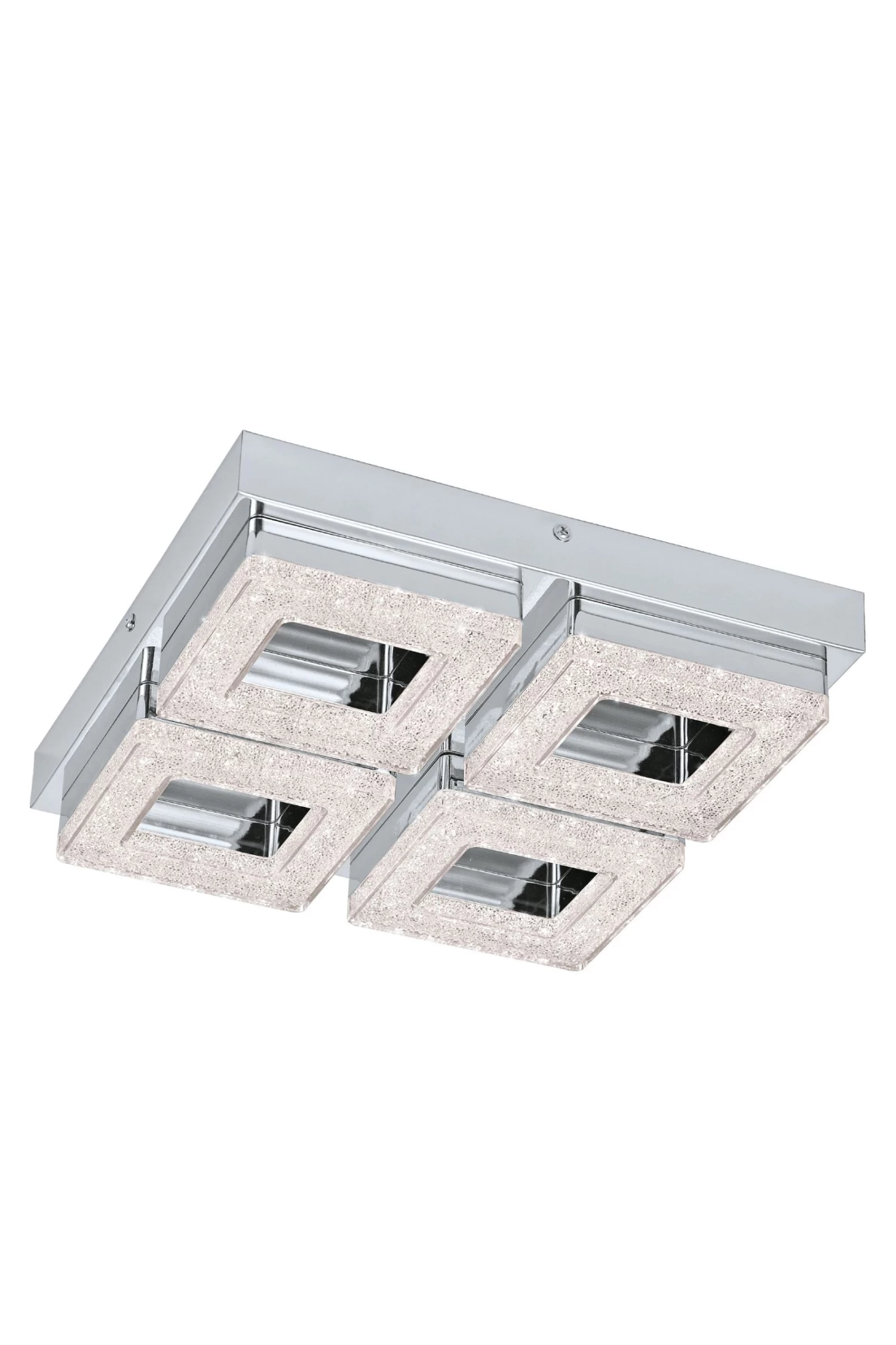 Eglo Chrome And Crystal Fradelo 4 Light Square Ceiling Light 4 Eglo Chrome And Crystal Fradelo 4 Light Square Ceiling Light - Image 2