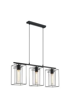 Eglo Loncino 3 Light Glass Ceiling Light Pendant 8 Eglo Loncino 3 Light Glass Ceiling Light Pendant -Eglo U73350s3