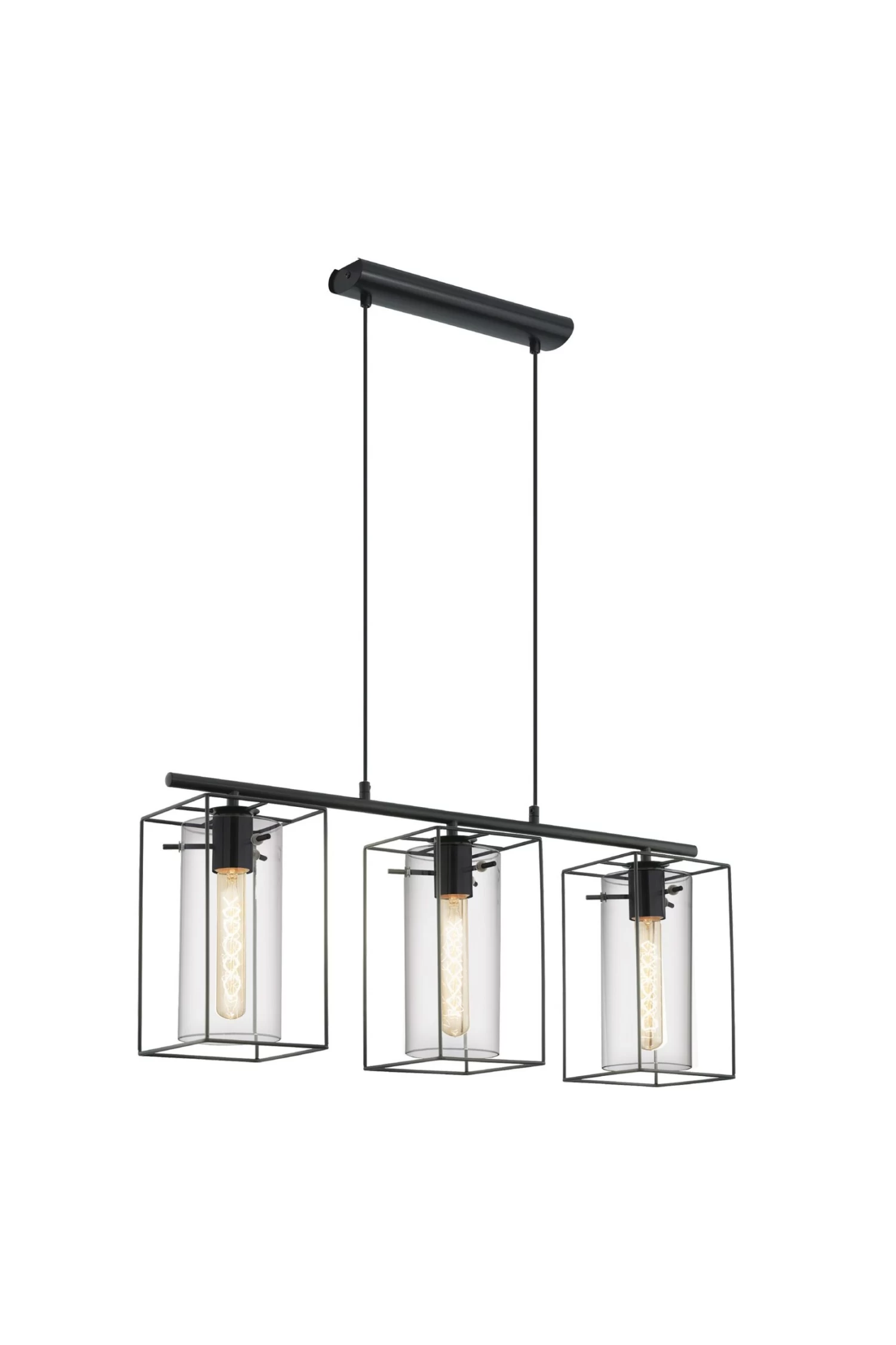 Eglo Loncino 3 Light Glass Ceiling Light Pendant 5 Eglo Loncino 3 Light Glass Ceiling Light Pendant - Image 3