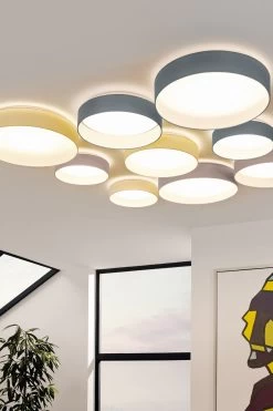 Eglo Palomaro 1 Light Fabric Ceiling Light