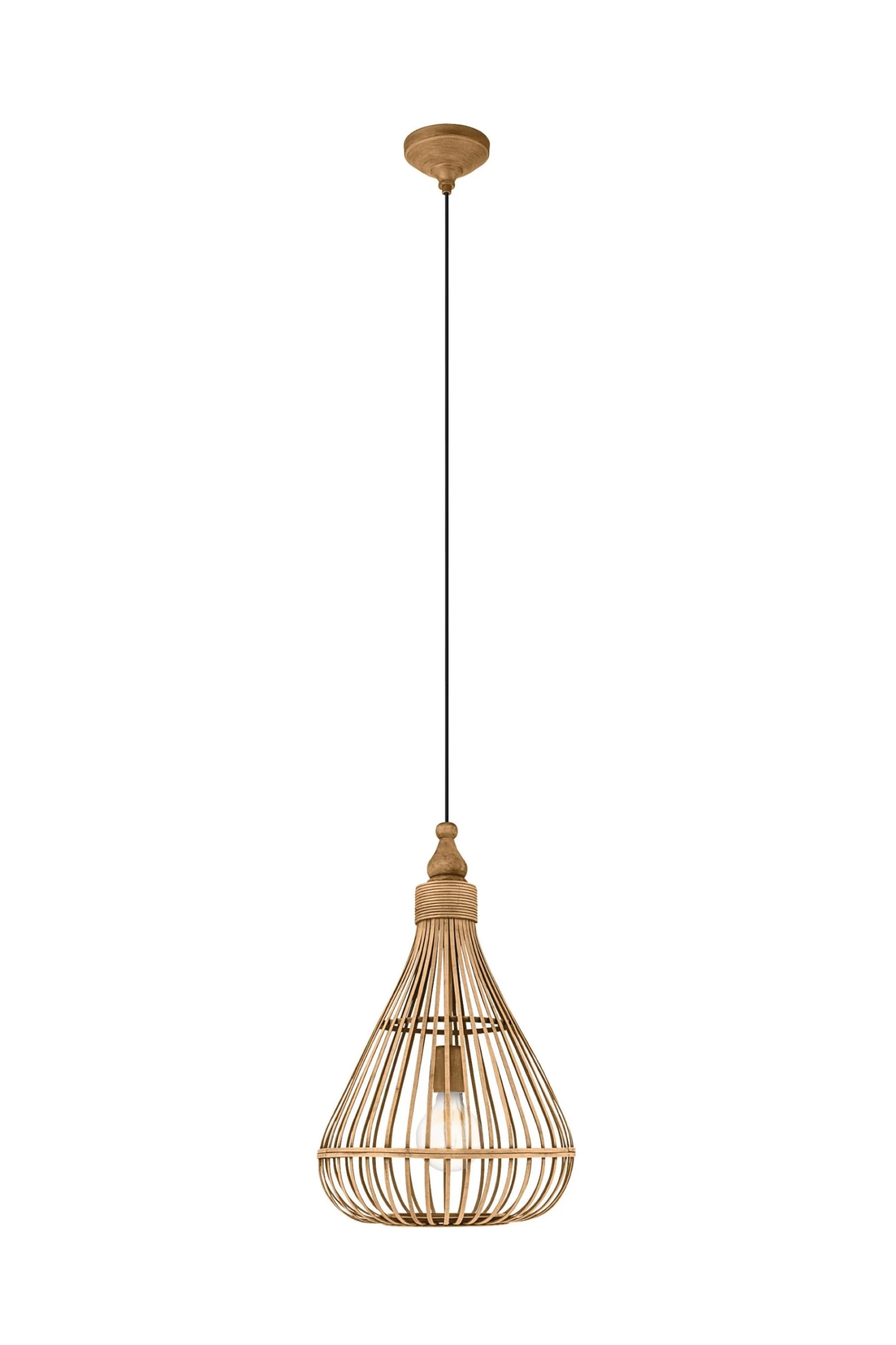 Eglo Amsfield 1 Light Rattan Teardrop Pendant 4 Eglo Amsfield 1 Light Rattan Teardrop Pendant - Image 2