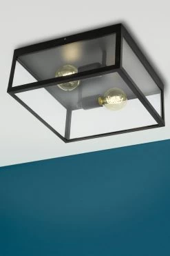 Eglo Charterhouse 2 Light Caged Ceiling Light