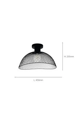 Eglo Pompeya 1 Light Industrial Mesh Ceiling Light 7 Eglo Pompeya 1 Light Industrial Mesh Ceiling Light -Eglo U73363s3