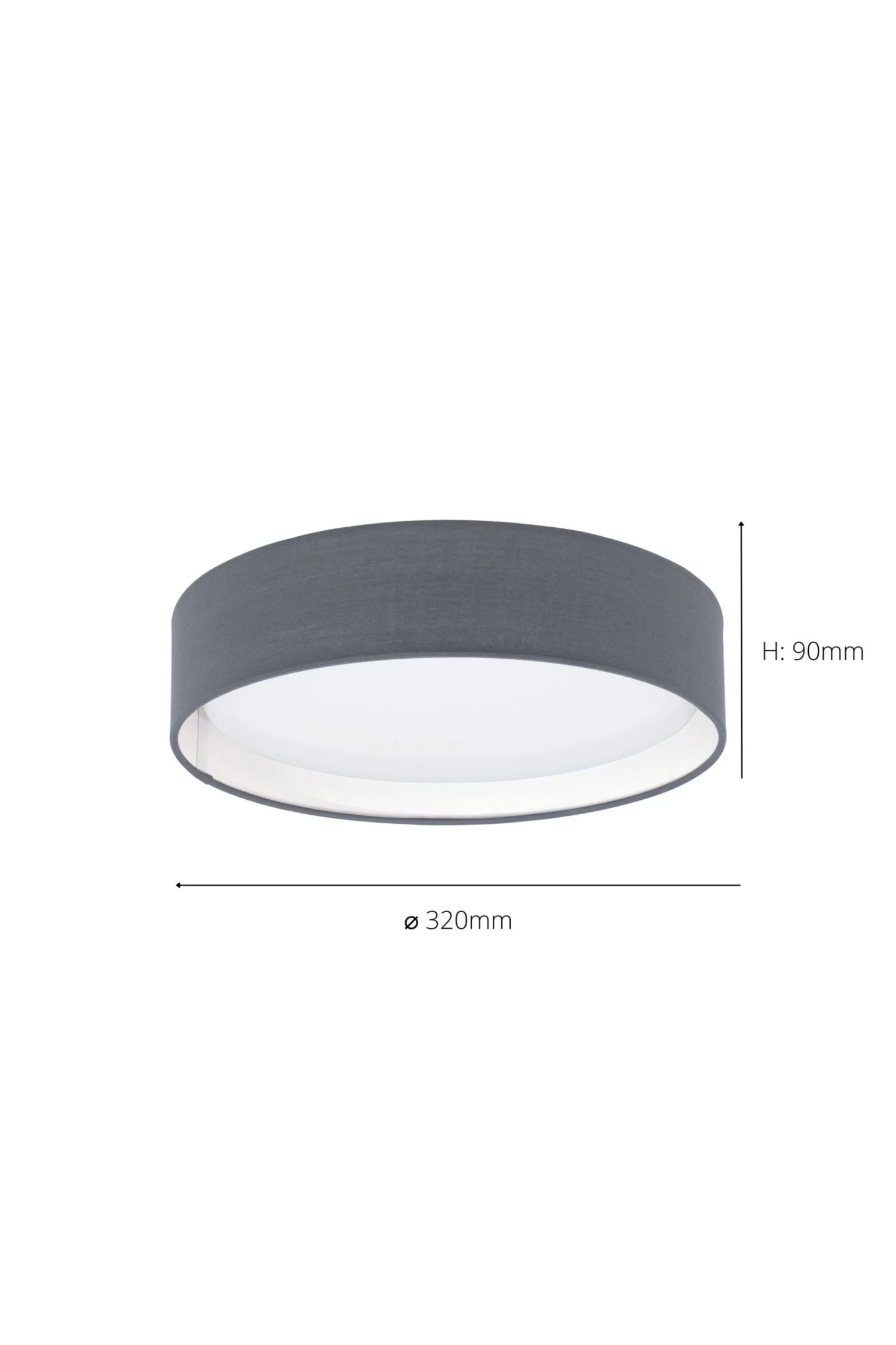 Eglo Pasteri 1 Light Fabric Ceiling Light 5 Eglo Pasteri 1 Light Fabric Ceiling Light - Image 3