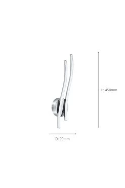 Eglo Valmora Curved Wall Light -Eglo UA5323s3