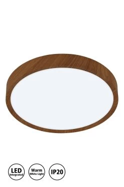 Eglo Dark Wood Musurita LED Ceiling Light -Eglo UY5458s5
