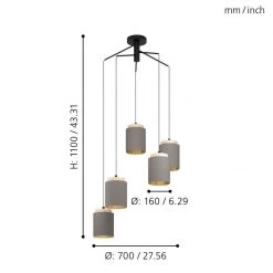 Eglo Albariza Five Drop Pendant With Wooden Lamp Holders And Cappuccino Shades 11 Eglo Albariza Five Drop Pendant With Wooden Lamp Holders And Cappuccino Shades -Eglo eglo albariza five drop pendant with wooden lamp holders and cappuccino shades p23922 92633 image