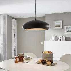 Eglo Black And Copper Mogano 1 Pendant Light