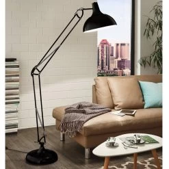 Eglo Borgillio Black Floor Lamp
