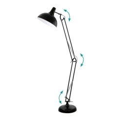 Eglo Borgillio Black Floor Lamp -Eglo eglo borgillio black floor lamp p2509 92203 image