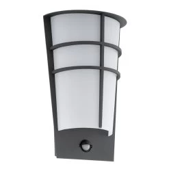 Eglo Breganzo 1 IP44 Outdoor PIR Wall Light In Anthracite