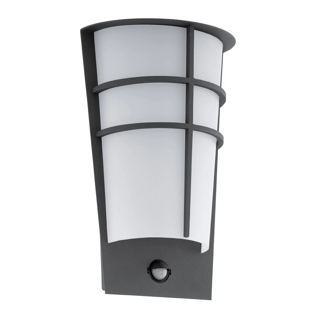 Eglo Breganzo 1 IP44 Outdoor PIR Wall Light In Anthracite 3 Eglo Breganzo 1 IP44 Outdoor PIR Wall Light In Anthracite
