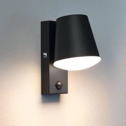 Eglo Caldiero IP44 PIR Outdoor Wall Light In Anthracite