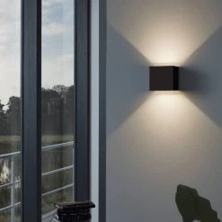 Eglo Calpino IP54 LED Outdoor Up And Down Wall Light In Anthracite -Eglo eglo calpino ip54 led outdoor up and down wall light in anthracite p9497 84294 image