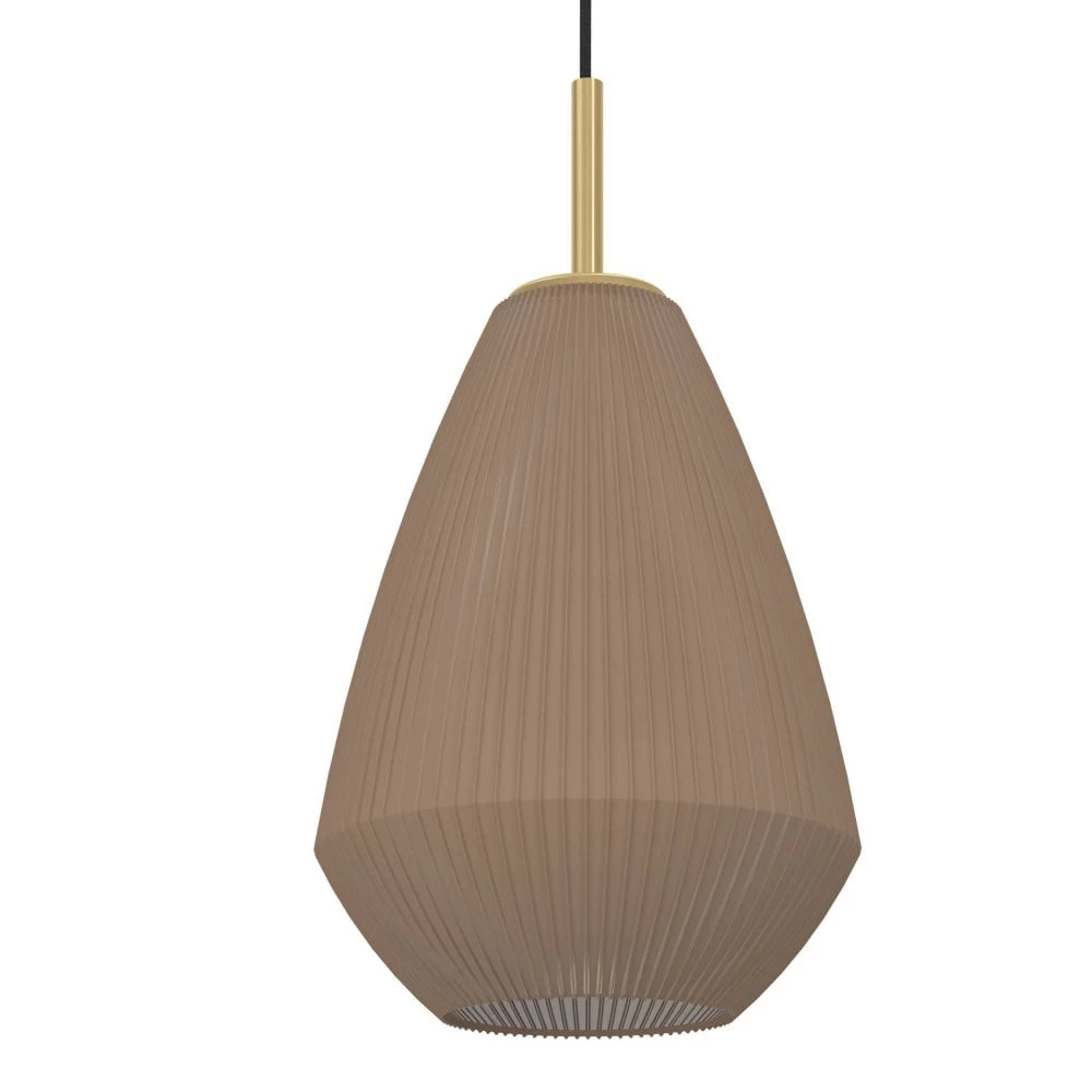 Eglo Caprarola Triple Drop Linear Pendant With Satin Sandy Coloured Glass Diffusers 5 Eglo Caprarola Triple Drop Linear Pendant With Satin Sandy Coloured Glass Diffusers - Image 3