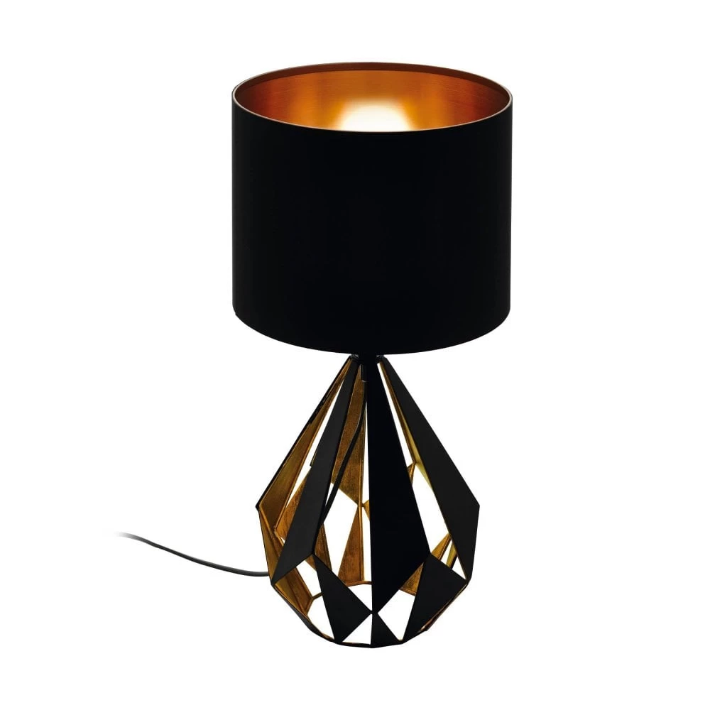 Eglo Carlton 5 Black & Copper Table Lamp 4 Eglo Carlton 5 Black & Copper Table Lamp - Image 2