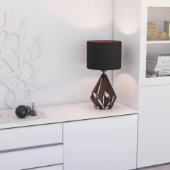 Eglo Carlton 5 Black & Copper Table Lamp 7 Eglo Carlton 5 Black & Copper Table Lamp -Eglo eglo carlton 5 black copper table lamp p23493 89183 image