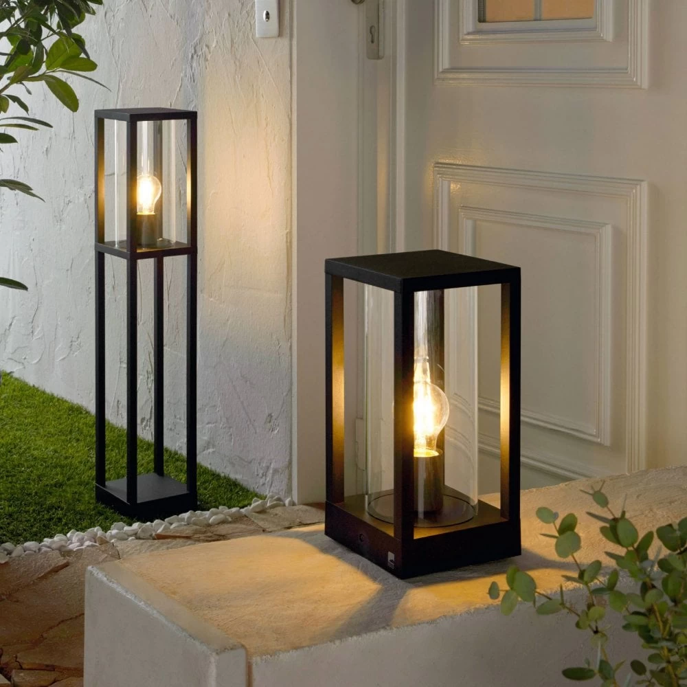 Eglo Cascinetta IP54 Exterior Pedestal Light In Black 4 Eglo Cascinetta IP54 Exterior Pedestal Light In Black - Image 2