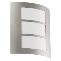 Eglo City Outdoor IP44 Stainless Steel Wall Light