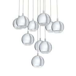 Eglo Conessa Ten Drop Pendant In Chrome 8 Eglo Conessa Ten Drop Pendant In Chrome -Eglo eglo conessa ten drop pendant in chrome p17595 54975 image