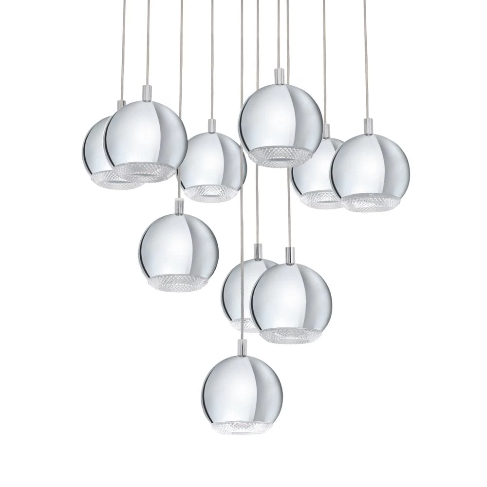 Eglo Conessa Ten Drop Pendant In Chrome 5 Eglo Conessa Ten Drop Pendant In Chrome - Image 3