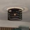 Eglo Cremella 370mm Spiral Style Black Ceiling Light 1 Eglo Cremella 370mm Spiral Style Black Ceiling Light -Eglo eglo cremella 370mm spiral style black ceiling light p24077 93940 image