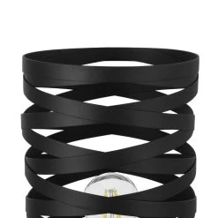 Eglo Cremella Spiral Style Black Table Lamp -Eglo eglo cremella spiral style black table lamp p24078 93950 image
