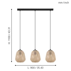 Eglo Dembleby Triple Drop Natural Wood Pendant 11 Eglo Dembleby Triple Drop Natural Wood Pendant -Eglo eglo dembleby triple drop natural wood pendant p15458 101961 image
