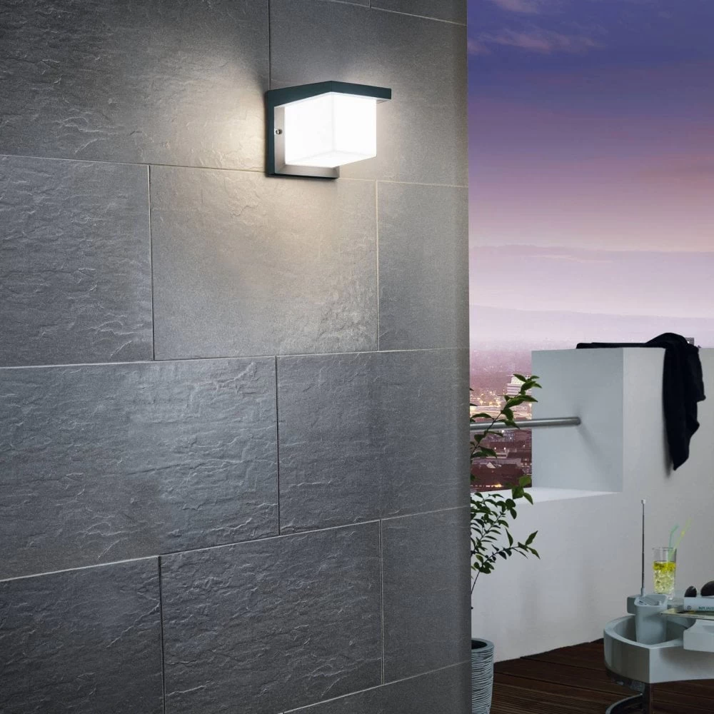 Eglo Desella 1 LED Exterior Wall Light In Anthracite 4 Eglo Desella 1 LED Exterior Wall Light In Anthracite - Image 2