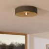 Eglo Duaia Ceiling Light In Grey With Reversible Plate Either Brushed Brass Or Wood Look 1 Eglo Duaia Ceiling Light In Grey With Reversible Plate Either Brushed Brass Or Wood Look -Eglo eglo duaia ceiling light in grey with reversible plate either brushed brass or wood look p23999 93283 image