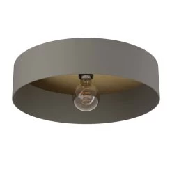 Eglo Duaia Ceiling Light In Grey With Reversible Plate Either Brushed Brass Or Wood Look -Eglo eglo duaia ceiling light in grey with reversible plate either brushed brass or wood look p23999 93285 image