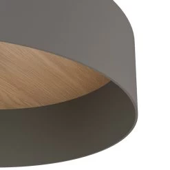 Eglo Duaia Ceiling Light In Grey With Reversible Plate Either Brushed Brass Or Wood Look -Eglo eglo duaia ceiling light in grey with reversible plate either brushed brass or wood look p23999 93287 image
