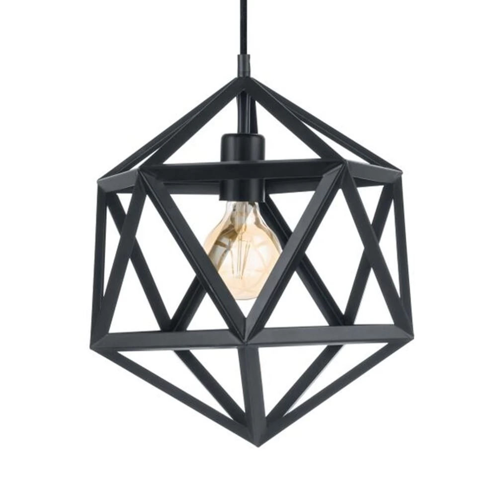 Eglo Embleton Black Geometric Pendant 3 Eglo Embleton Black Geometric Pendant