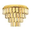 Eglo Erseka 485mm Brass & Crystal Ceiling Light