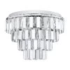 Eglo Erseka 485mm Chrome & Crystal Ceiling Light -Eglo eglo erseka 485mm chrome crystal ceiling light p15743 47434 image