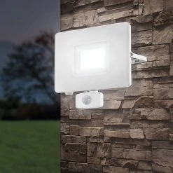 Eglo Faedo 3 LED IP44 Outdoor 53w PIR Sensor Flood Light