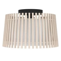 Eglo Fattoria Ceiling Light With Wooden Slats And Inner Fabric Diffuser -Eglo eglo fattoria ceiling light with wooden slats and inner fabric diffuser p24041 93626 image