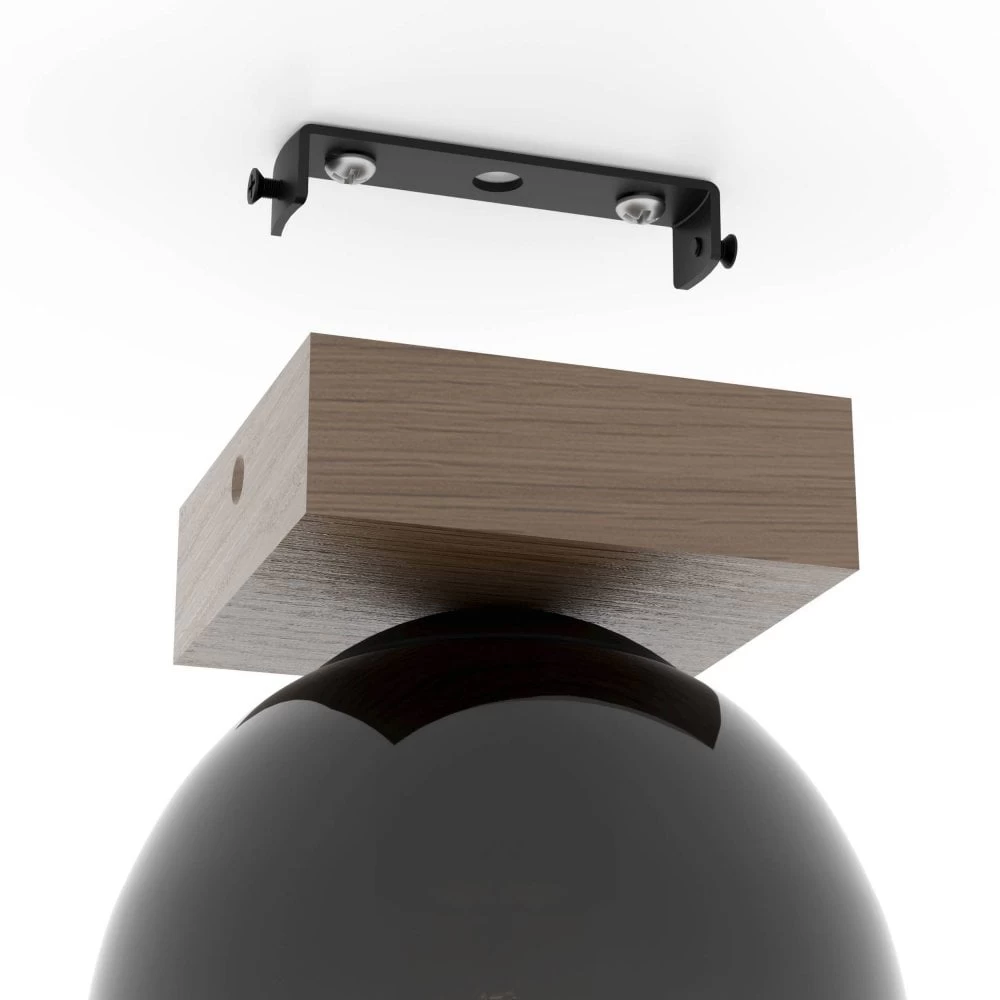 Eglo Filago Single Ceiling Light With Wooden Base & Glass Shade 7 Eglo Filago Single Ceiling Light With Wooden Base & Glass Shade - Image 5