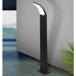 Eglo Fiumicino LED IP44 Outdoor Bollard Light In Black