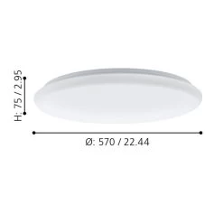 Eglo Giron 1 LED Adjustable Colour Temperature Ceiling Light With Remote 15 Eglo Giron 1 LED Adjustable Colour Temperature Ceiling Light With Remote -Eglo eglo giron 1 led adjustable colour temperature ceiling light with remote p8568 92331 image