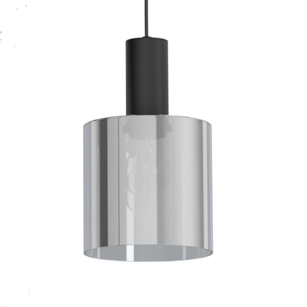 Eglo Gorosiba Triple Round Pendant With Transparent Black Vaporized Glass 5 Eglo Gorosiba Triple Round Pendant With Transparent Black Vaporized Glass - Image 3