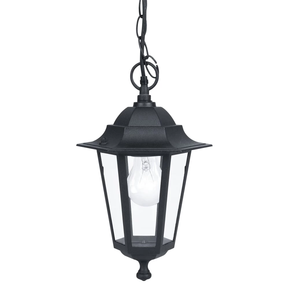 Eglo Laterna 4 Black IP44 Exterior Cast Aluminium Pendant Light 3 Eglo Laterna 4 Black IP44 Exterior Cast Aluminium Pendant Light