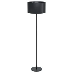 Eglo Maserlo 1 Black Floor Lamp With A Black Shade -Eglo eglo maserlo 1 black floor lamp with a black shade p15720 47469 image