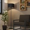 Eglo Maserlo 1 Black Floor Lamp With A Black Shade