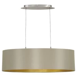 Eglo Maserlo Oval Taupe And Gold Fabric Pendant Light 10 Eglo Maserlo Oval Taupe And Gold Fabric Pendant Light -Eglo eglo maserlo oval taupe and gold fabric pendant light p2120 3986 image