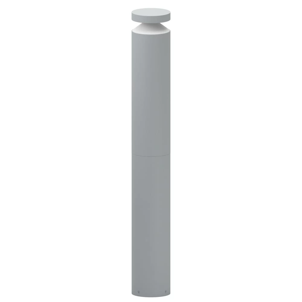 Eglo Melzo LED IP44 Outdoor Post Light In Silver 3 Eglo Melzo LED IP44 Outdoor Post Light In Silver