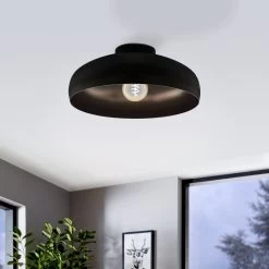 Eglo Mogano 400 Ceiling Light In Black
